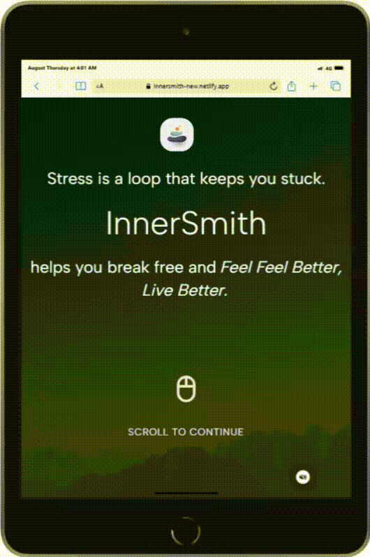 Innersmith Website Interface