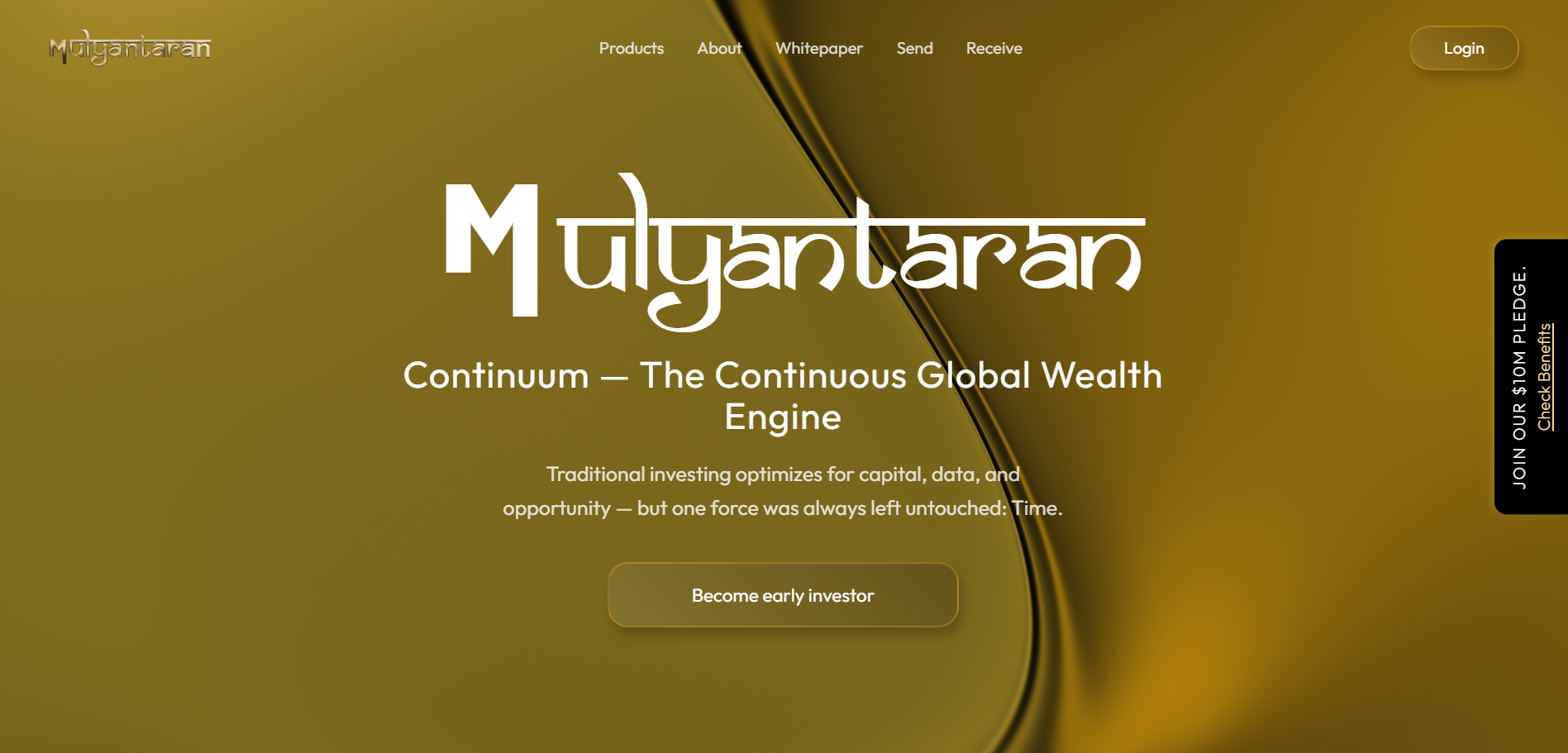 Mulyantaran Website Interface Showcase